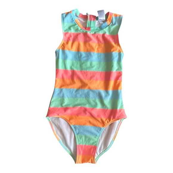 Art Class Striped Swimsuit Girls XL (14) - Picture 2 of 5